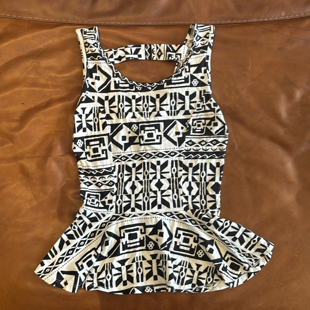 Body central fancy flare blouse